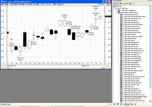 The Candle Pattern indicator and Layer Manager.