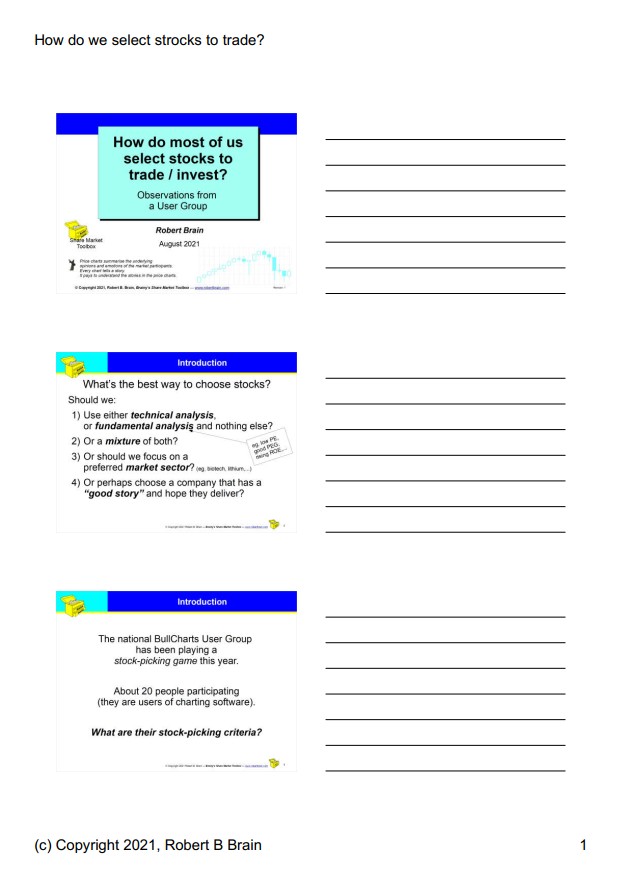 The free set of slide handout notes.