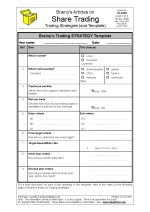 Trading Strategy Template